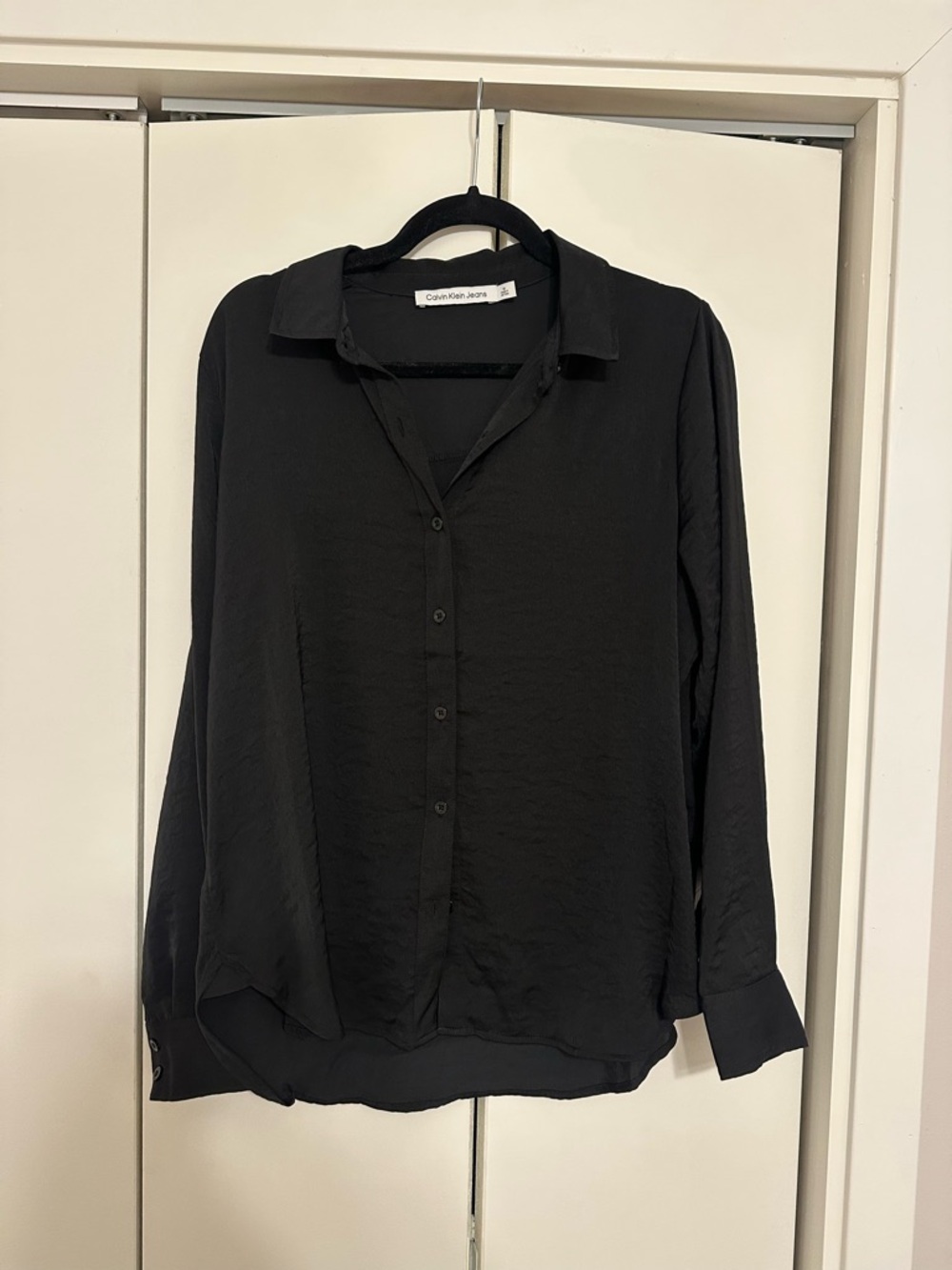 Calvin Klein Jeans Black Collared Button Shirt
